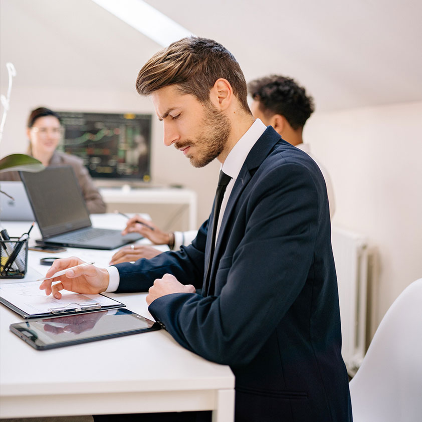 Help your company shift to a digital culture man taking notes